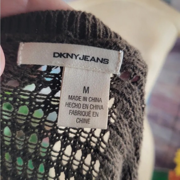 DKNY JEANS crochet cardigan - Picture 4 of 6
